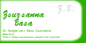 zsuzsanna basa business card